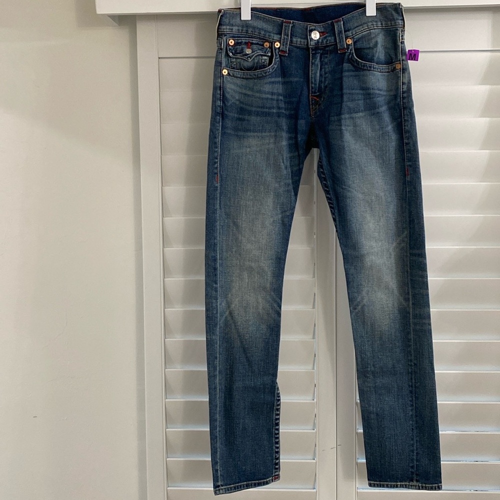 True Religion skinny jeans and pocket flaps size 31